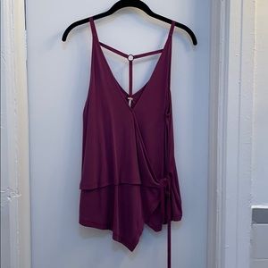 Free People Purple Tank With T-Back Size S